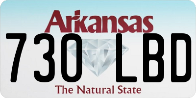 AR license plate 730LBD