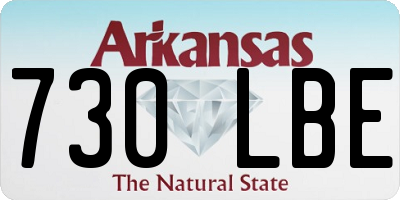 AR license plate 730LBE