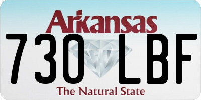 AR license plate 730LBF