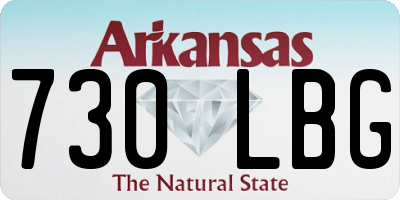 AR license plate 730LBG