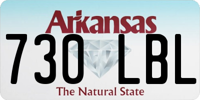 AR license plate 730LBL