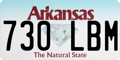 AR license plate 730LBM