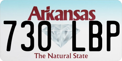 AR license plate 730LBP