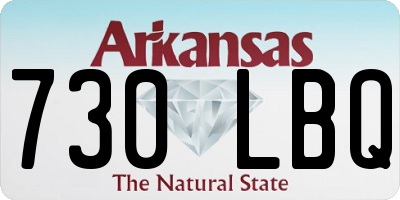 AR license plate 730LBQ