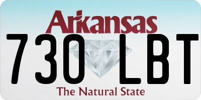 AR license plate 730LBT