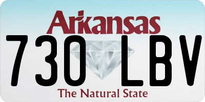 AR license plate 730LBV
