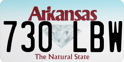 AR license plate 730LBW