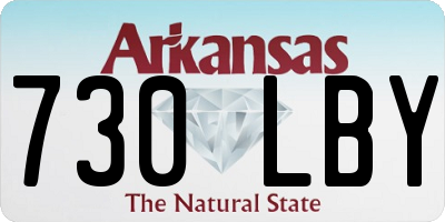 AR license plate 730LBY