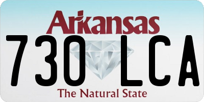 AR license plate 730LCA