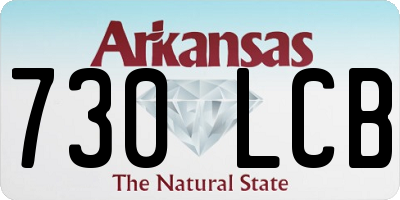 AR license plate 730LCB