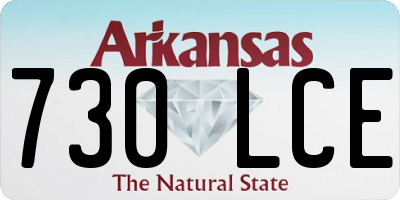 AR license plate 730LCE