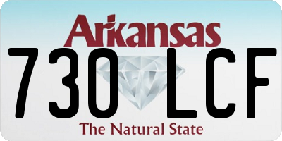 AR license plate 730LCF