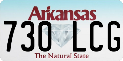 AR license plate 730LCG