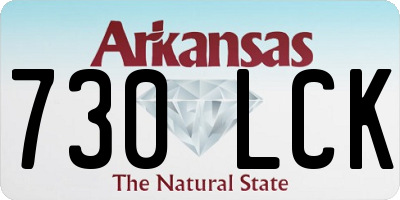 AR license plate 730LCK