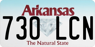 AR license plate 730LCN