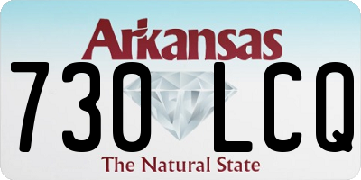 AR license plate 730LCQ
