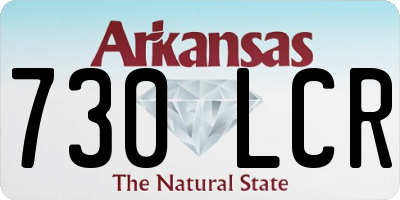 AR license plate 730LCR