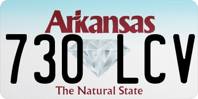 AR license plate 730LCV