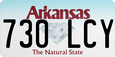 AR license plate 730LCY