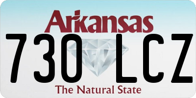 AR license plate 730LCZ