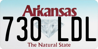 AR license plate 730LDL