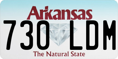 AR license plate 730LDM
