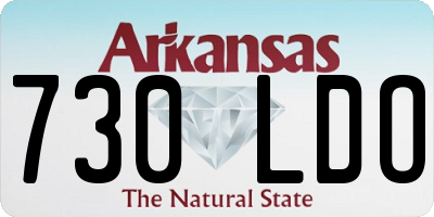 AR license plate 730LDO
