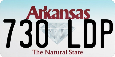 AR license plate 730LDP