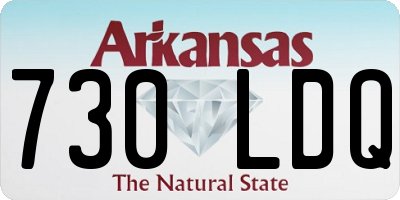 AR license plate 730LDQ