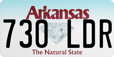 AR license plate 730LDR