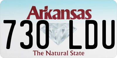 AR license plate 730LDU