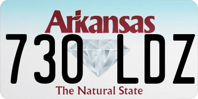 AR license plate 730LDZ