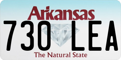 AR license plate 730LEA