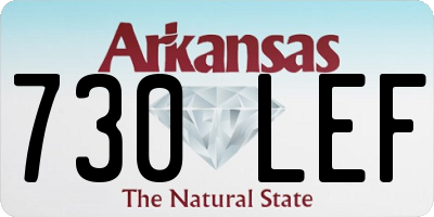 AR license plate 730LEF