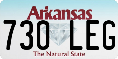 AR license plate 730LEG