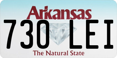 AR license plate 730LEI