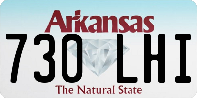 AR license plate 730LHI