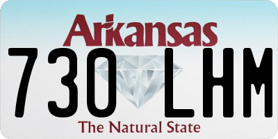 AR license plate 730LHM