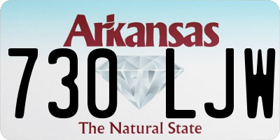 AR license plate 730LJW