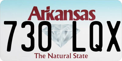 AR license plate 730LQX