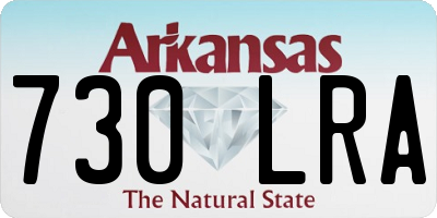 AR license plate 730LRA