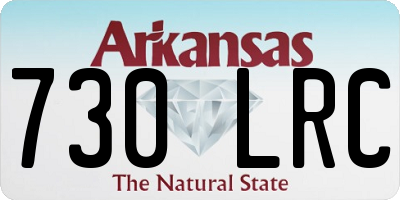 AR license plate 730LRC