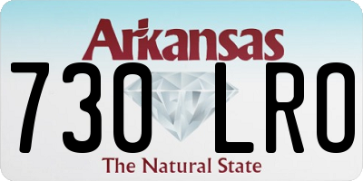 AR license plate 730LRO