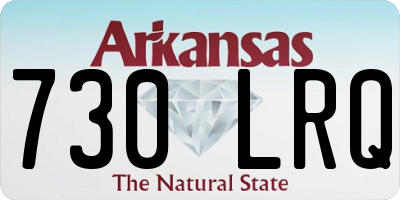 AR license plate 730LRQ