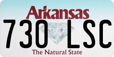 AR license plate 730LSC