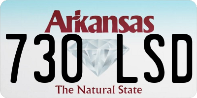 AR license plate 730LSD
