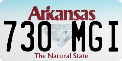 AR license plate 730MGI