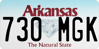 AR license plate 730MGK
