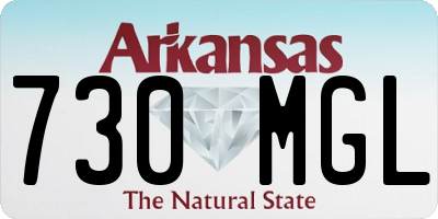 AR license plate 730MGL
