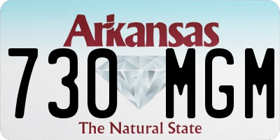AR license plate 730MGM